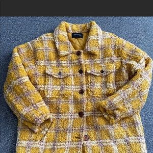 Driftwood Ryan Plaid Sherpa Jacket L